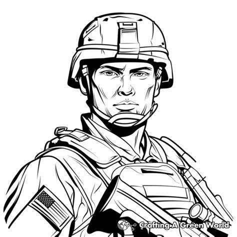 Realistic Army Coloring Pages