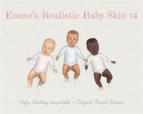 Experience Heart-Melting Realism with Sims 4's Realistic Baby Skin Mod
