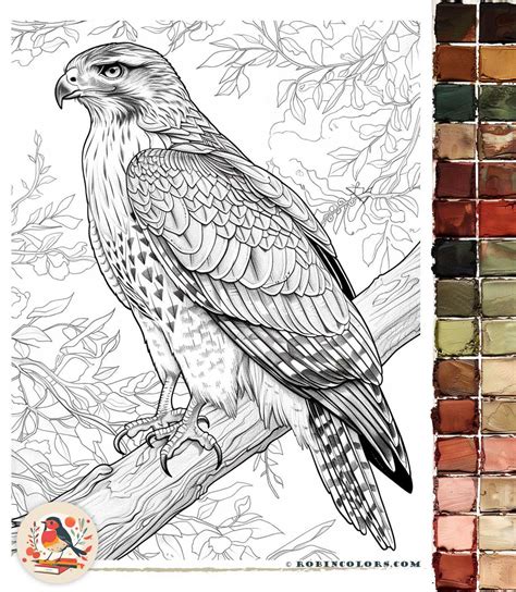 Realistic Birds Coloring Pages