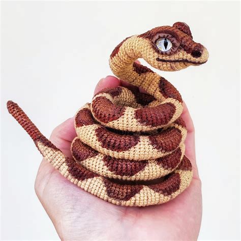 Realistic Crochet Snake