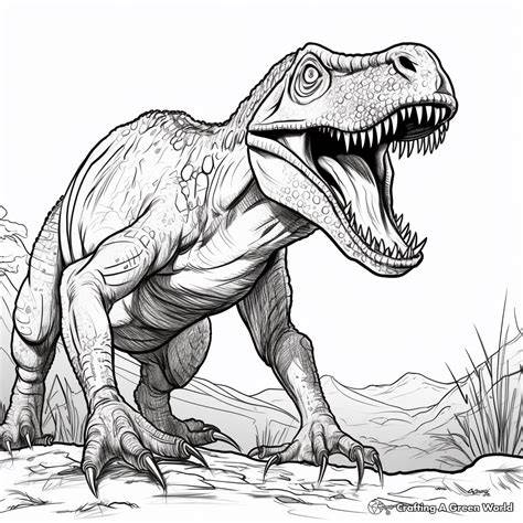 Realistic Dinosaur Coloring Pages To Print