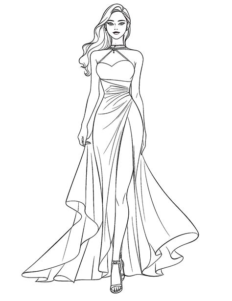 Realistic Fashion Coloring Pages