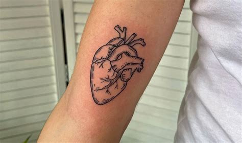 Realistic Heart Tattoo