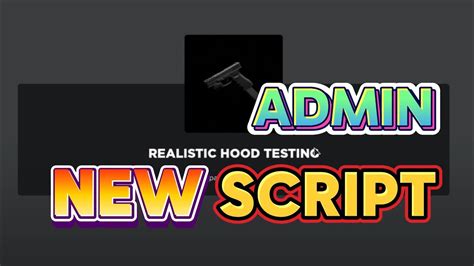 Realistic Hood OP Admin Script v4 6 New Abusive Commands