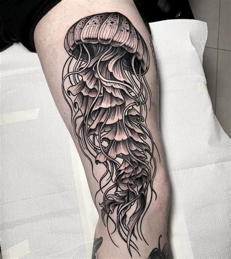 Realistic Jellyfish Tattoo
