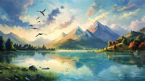 Realistic Landscape Digital Painting