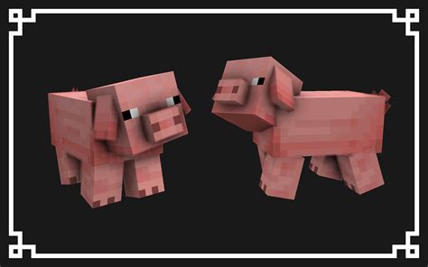 Realistic Minecraft Pig
