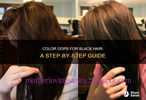 Realistic Results When Using Color Oops On Black Hair