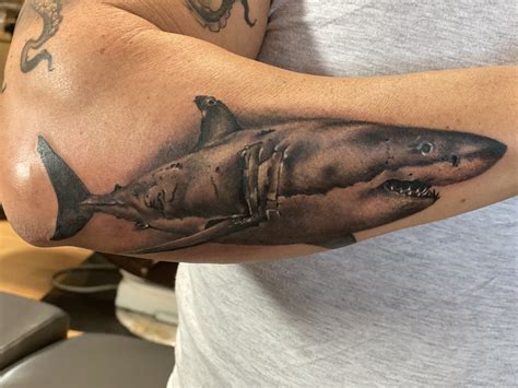 Realistic Shark Tattoo