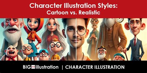 Realistic vs. Cartoon Styles