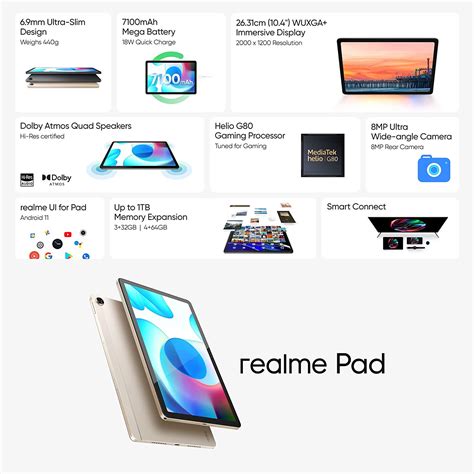 Realme Pad to Launch with a WUXGA+ Display