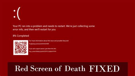 Reason Behind Facing Red Screen Error on Windows 10
