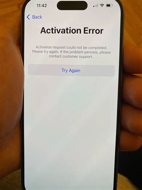 Reasons for activation error on iPhone
