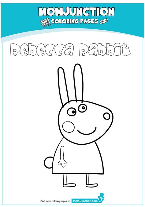 Rebecca Rabbit Peppa Pig Coloring Pages