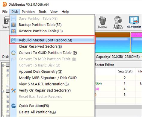 Rebuild the Master Boot Record and Boot Configuration Data