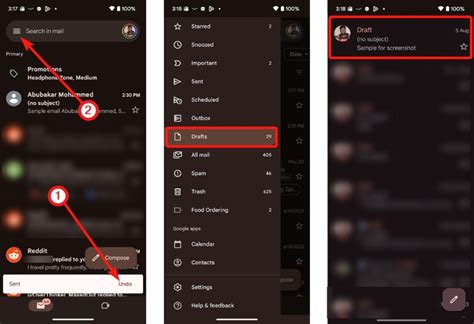 Recall an Email Using Gmail Mobile App