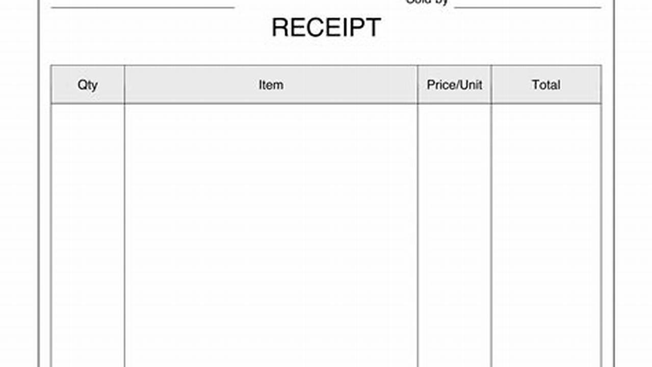5 Tips for Designing Effective Receipt Templates for Your Business