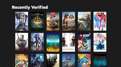 Recently verified games