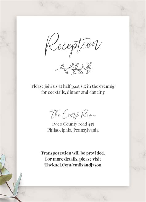 What Are Wedding Reception Cards for 2020 Wedding Gallery