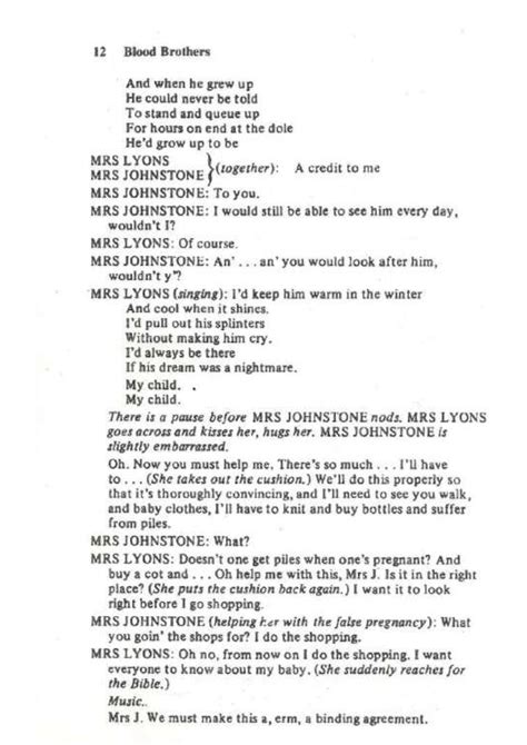 Reception and Impact: Blood Brothers Script Willy Russell