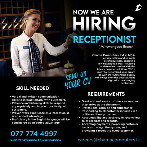 Discover the Perfect Receptionist Job for You: Find Opportunities Nearby!