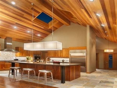 20 Vaulted Ceiling Ideas To Steal From Rustic to Futuristic Kitchen ceiling lights, Vaulted