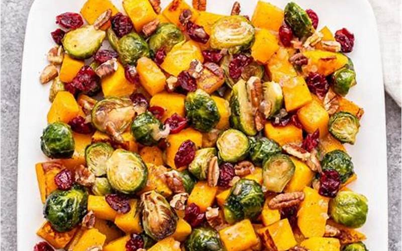 Recipe 4: Roasted Brussel Sprouts And Butternut Squash Salad