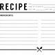 Recipe Card Template For Google Docs