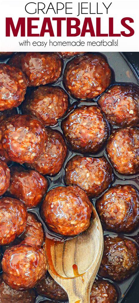 Recipe For Meatballs Made With Grape Jelly - Chefinoz