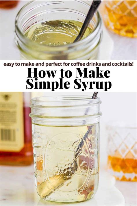 Recipe For Simple Syrup