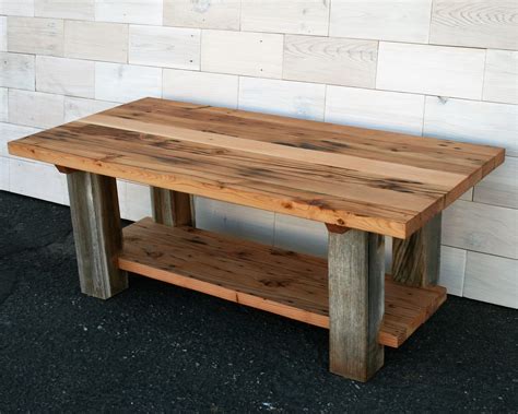 Hand Made Reclaimed Fir And Barn Wood Coffee Table by HistoricWoods by LunarCanyon