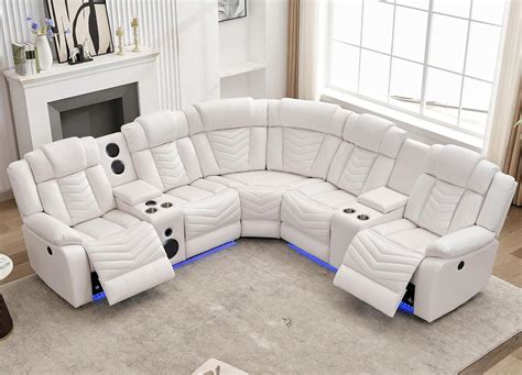 Reclining Sectional With Corner Table