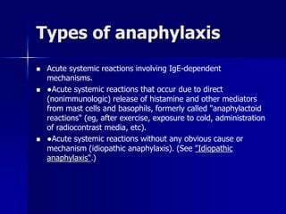 Recognizing Systemic Reactions (Anaphylaxis)
