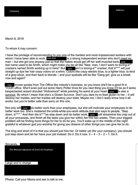 Recommendation Letters from Reddit Community