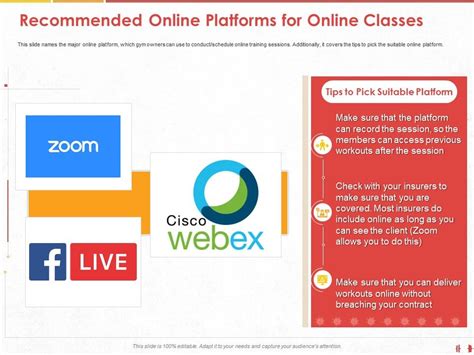 Recommended Online Platforms