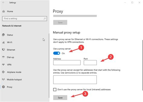 Reconfigure Your Proxy Settings