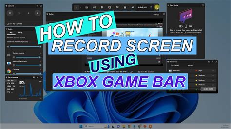 Recording Screen Using Game Bar