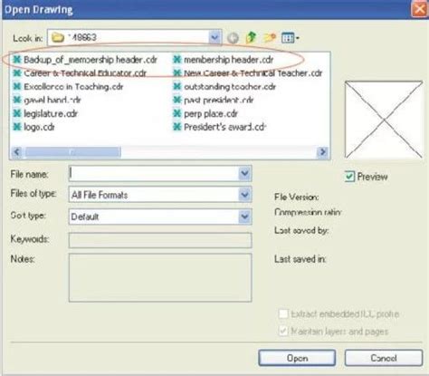 Recover Corel Draw Corrupt File