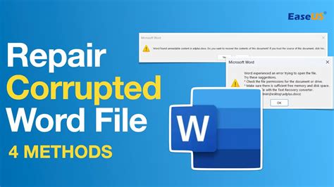 Recovering a Corrupted Word Document