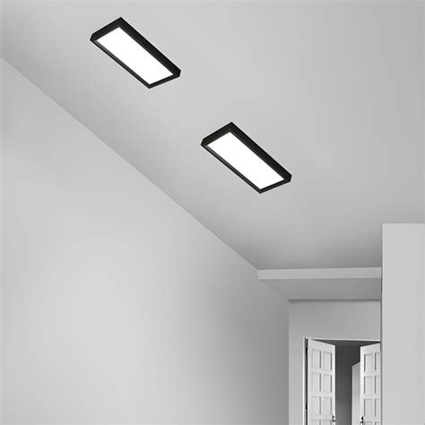 Rectangular Flush Mount Light Contemporary Acrylic LED Silver Ceiling Lighting for Clothing