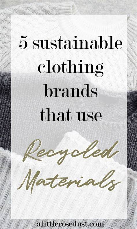 Recycled materials brands