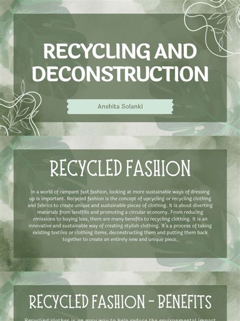 Recycling & Deconstruction