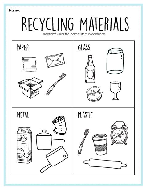 Recycling Printables