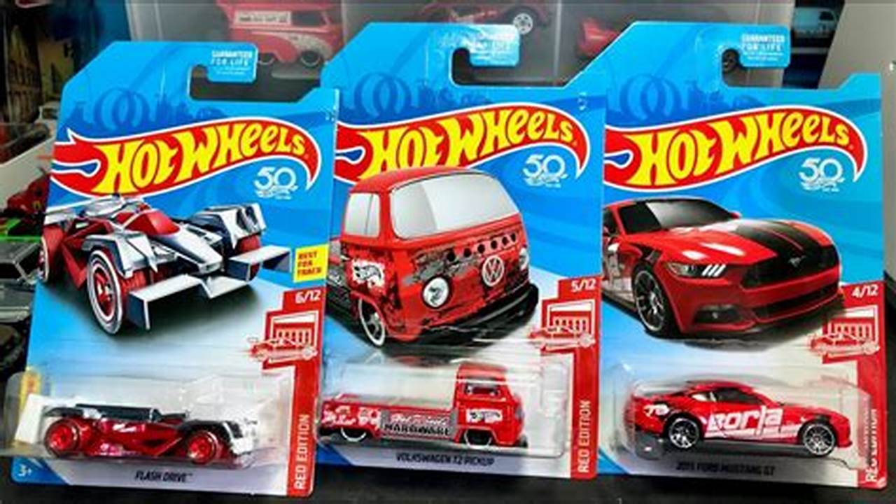 Red Edition Hot Wheels 2025