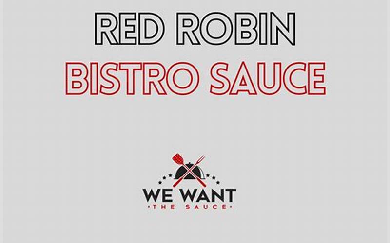 Red Robin Bistro Sauce Logo