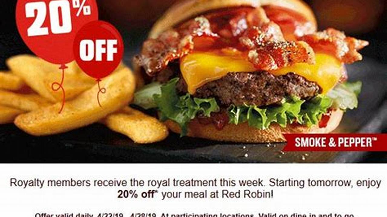 Red Robin Discount Code