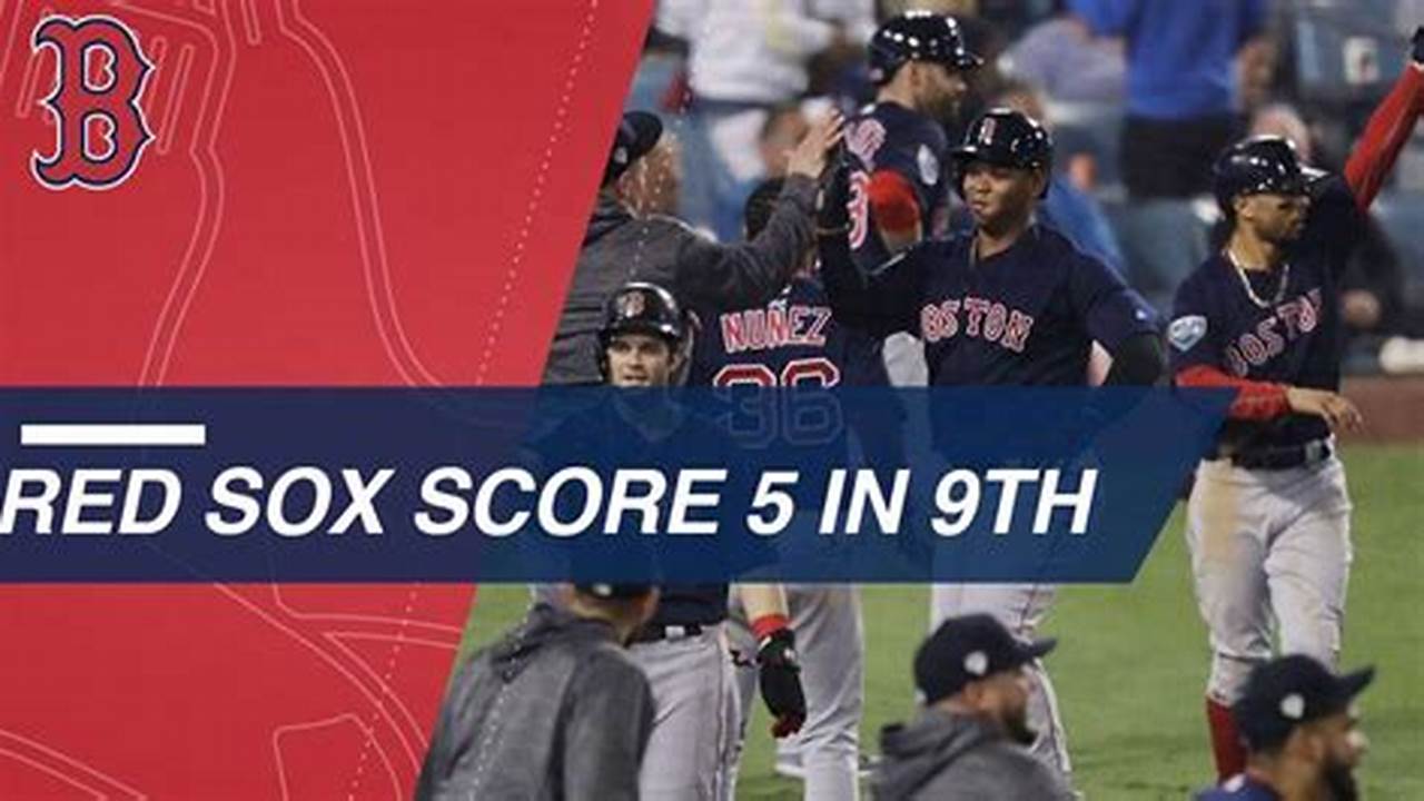 Red Sox Box Score Live