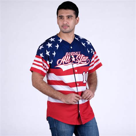 Show Your Patriotism with a Red White and Blue Jersey