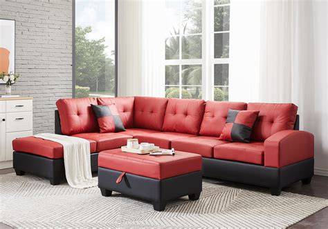 Red And Black Sofa