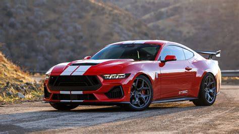 Red And White Mustang